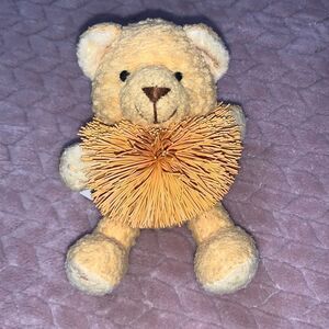 Koosh Ball Toy Plush 4” Tan Bear “Silly Sunshine”